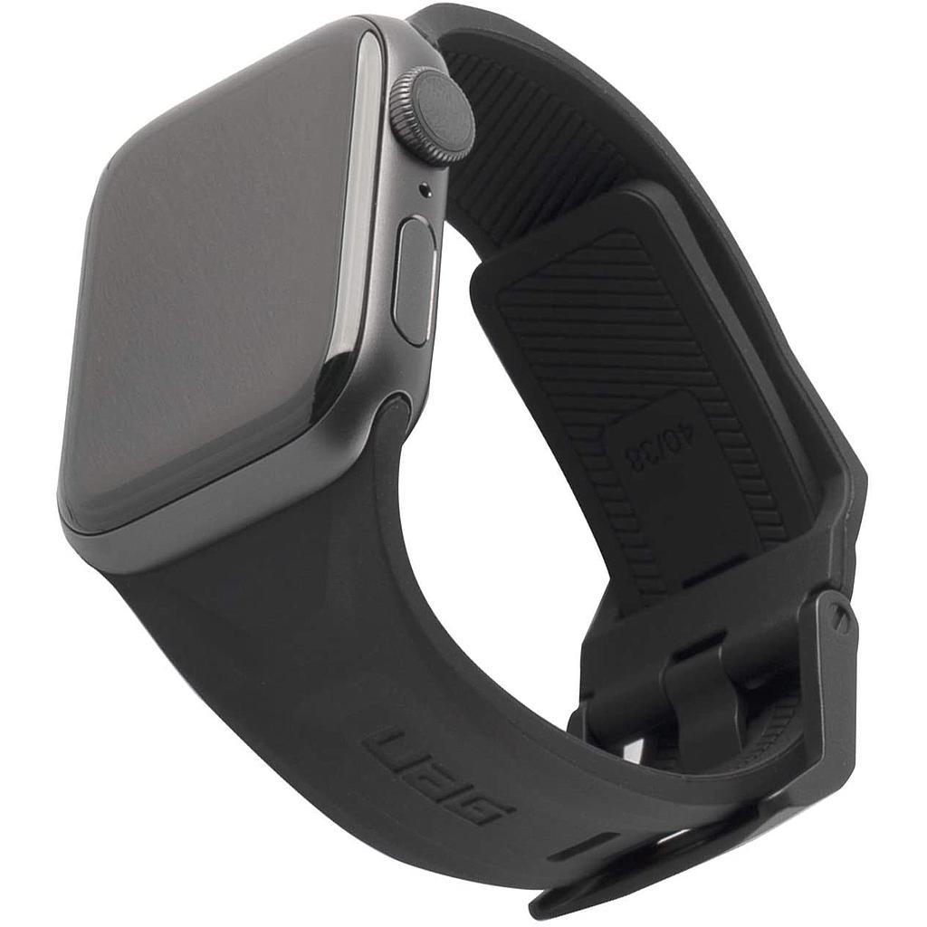 [191488114040- OP] UAG Apple Watch 45mm/44mm/42mm/Ultra Silicone Scout Strap - (Online Packaging) (Black)