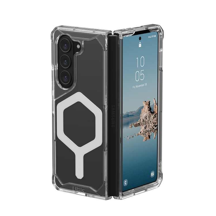 [214215114333] UAG Samsung Galaxy Z Fold 5 Plyo Pro Magsafe Case (Ice / Silver)