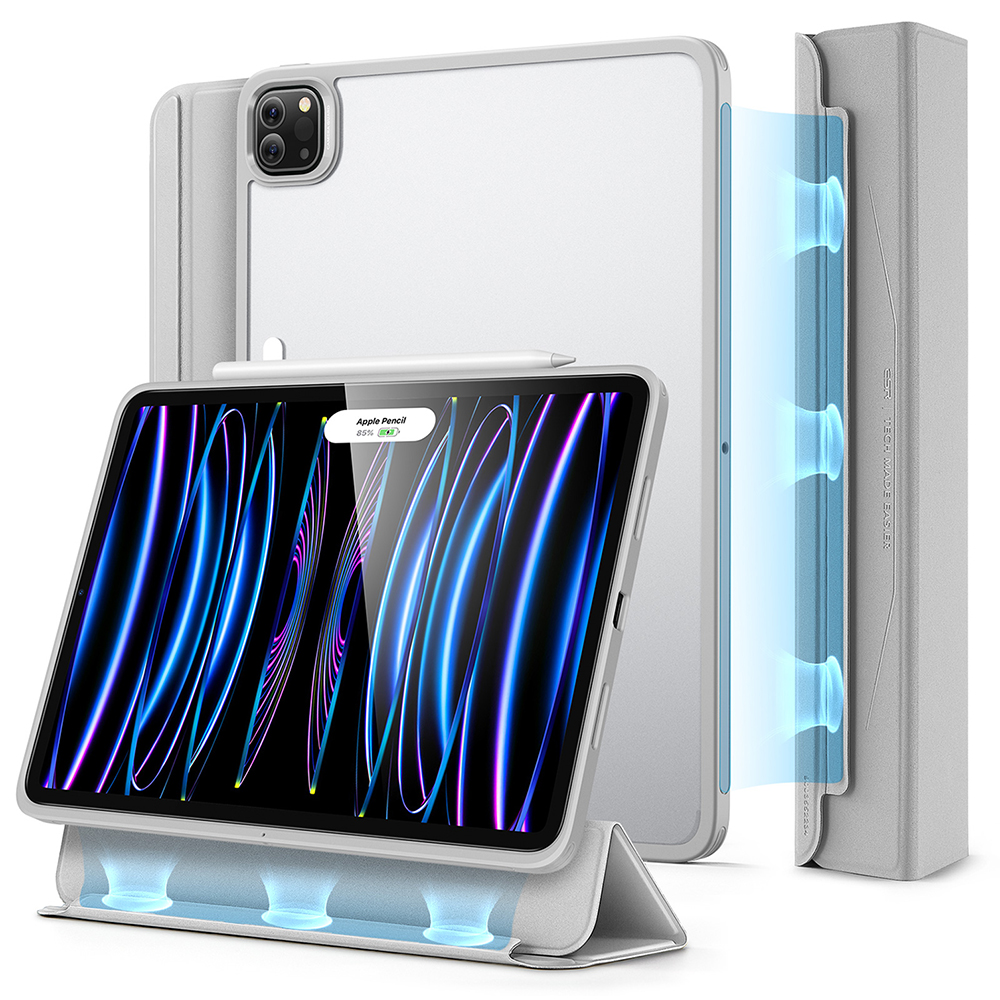 [1B1810203] ESR iPad Pro 11 Gen 4/3/2/1 (2018-2022) Ascend Hybrid Case (Silver Gray)