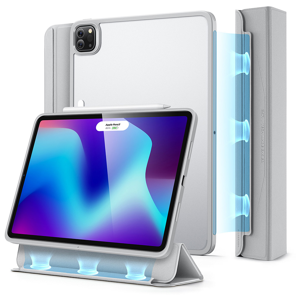 [1B1820203] ESR iPad Pro 12.9 Gen 6/5/4/3 (2018-2022) Ascend Hybrid Case (Silver Gray)
