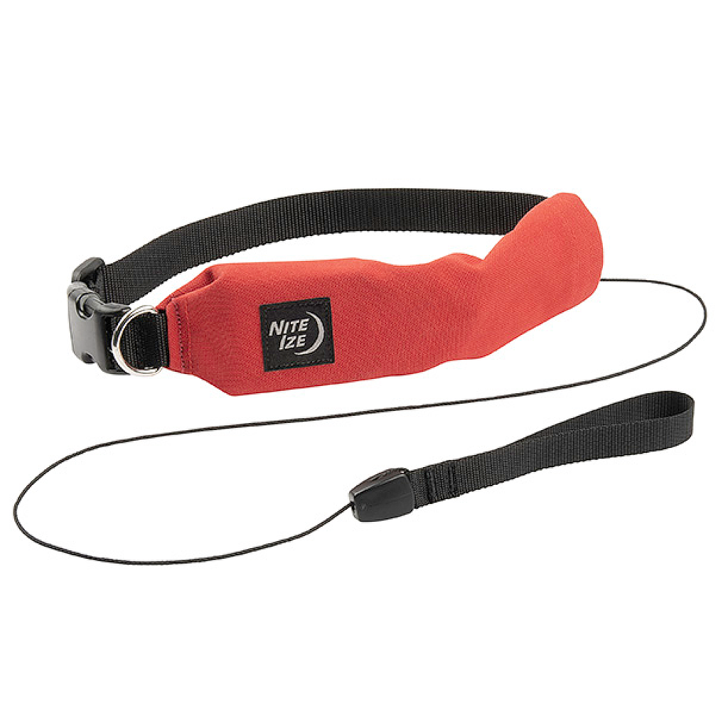[RRLM-10-R3] Niteize RadDog™ -In-One Collar + Leash - Medium (Red)