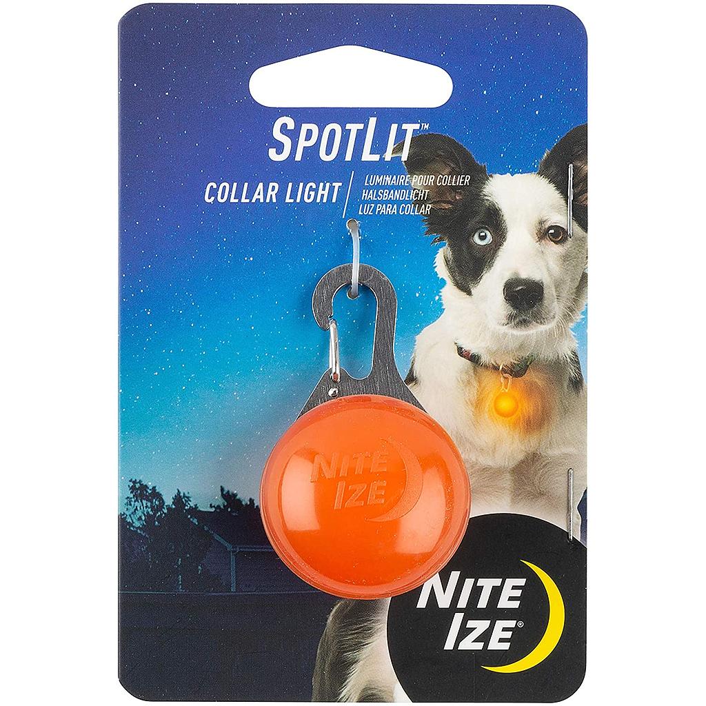 [PSLG19-02-R6] NiteIze SpotLit Collar Light Plastic (Orange)