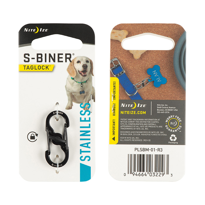 [PLSBM-01-R3] NiteIze S-Biner TagLock (Black)