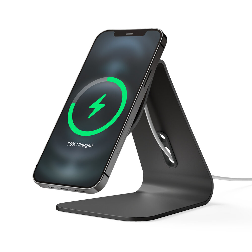 [EMSST4-BK] Elago MS4 Aluminum Charging Stand for MagSafe (Black)