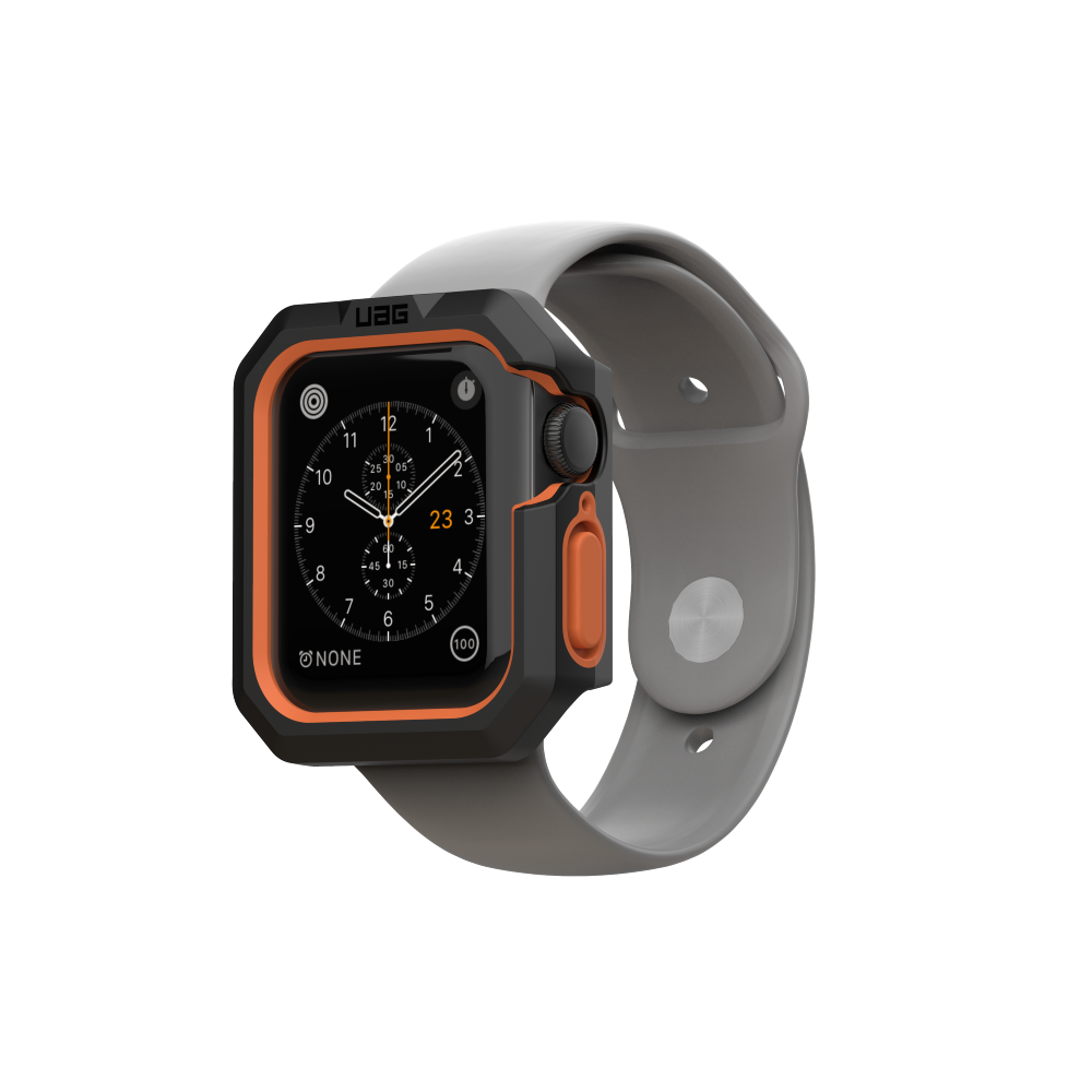 [1A149D114097] UAG Apple Watch 40mm Series 4/5/6/SE/SE2 Civilian Case (Black/Orange)