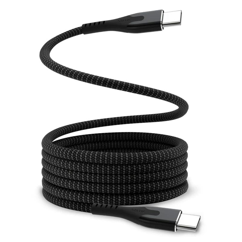 [PUP-0550-6FT-CC] Statik MagStack Pro Magnetic 100w Cable USB-C to USB-C 1.8m