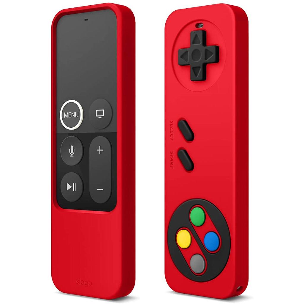 [ER4-RD] Elago R4 Retro Case for Apple TV Siri Remote (Lanyard Included) (Red)