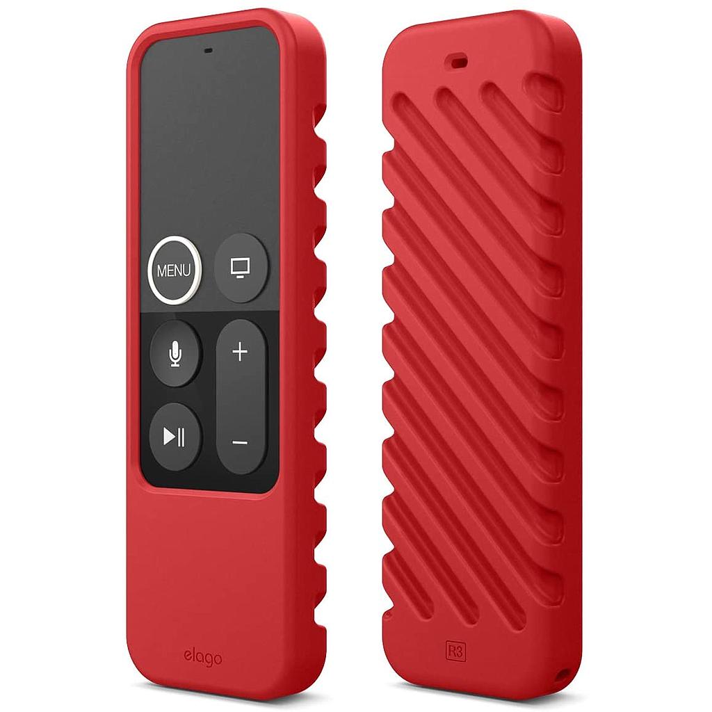 [ER3-RD] Elago R3 Protective Case for Apple TV Siri Remote - Lanyard Included (Online Packaging) (Red)