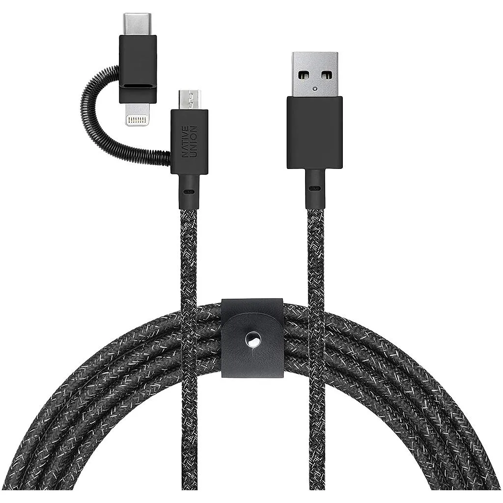 [BELT-ULC-CS-BLK-NP] Native Union Belt Cable Universal 2M (Cosmos Black)