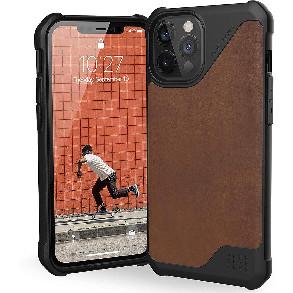[11236O118380] UAG iPhone 12 Pro Max Metropolis LT Lthr Armr Case (Brown Leather)