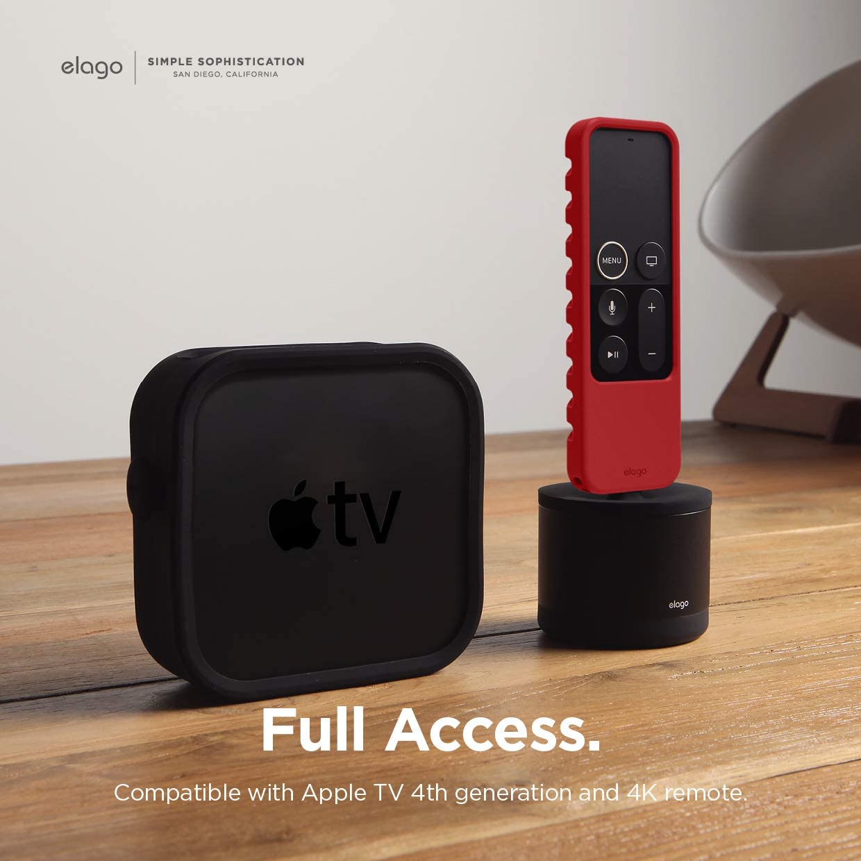 Elago R3 Protective Case for Apple TV Siri Remote (Lanyard Included) (Online Package)