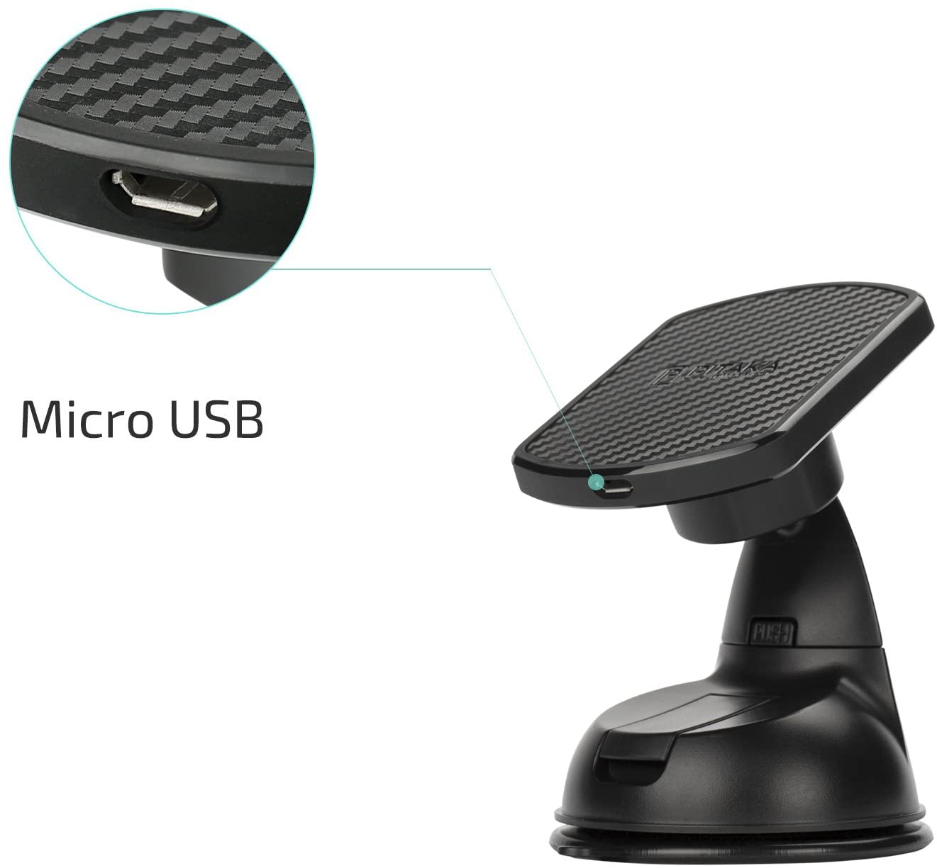 MagneticMount Qi wirelessly charges (Sucker version )