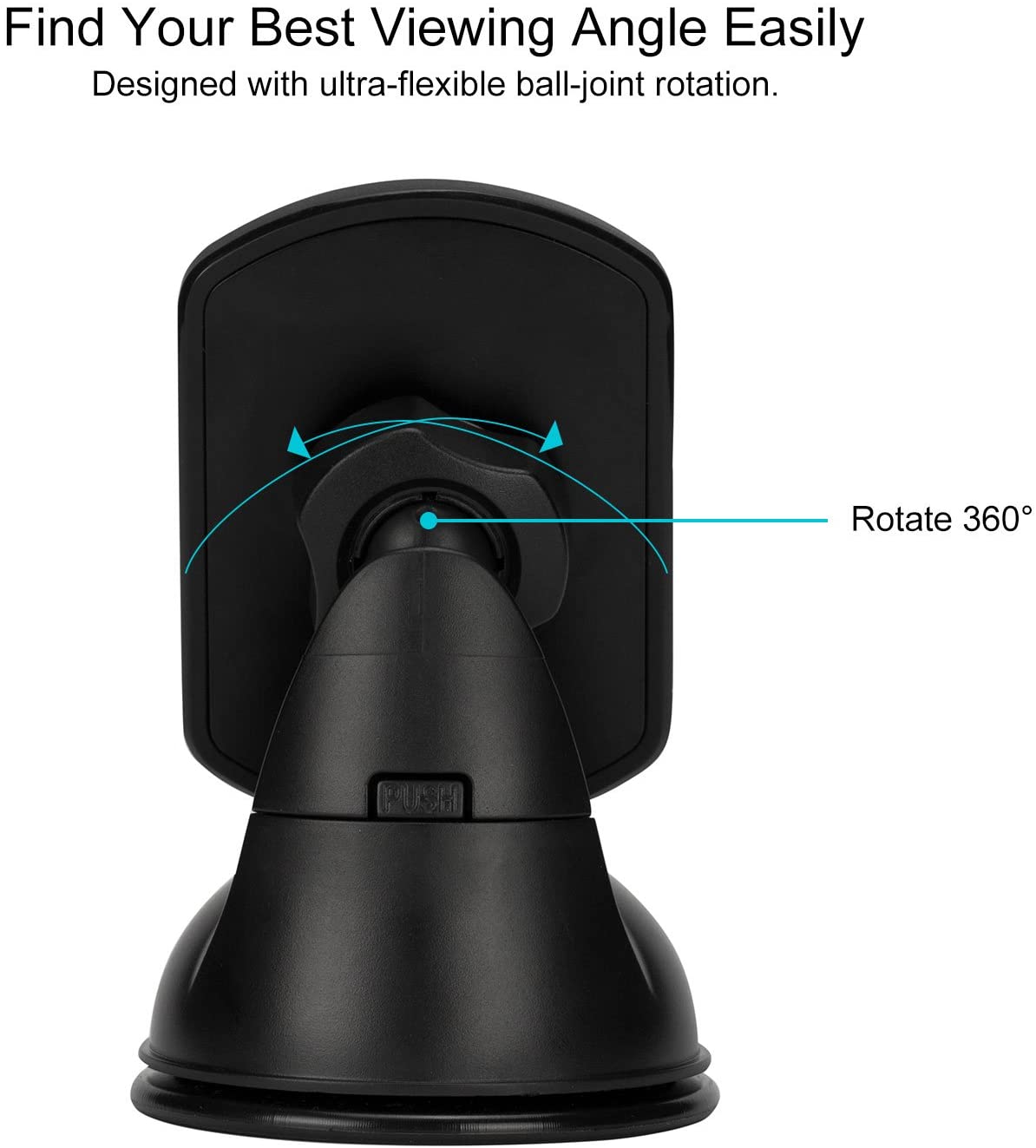 MagneticMount Qi wirelessly charges (Sucker version )