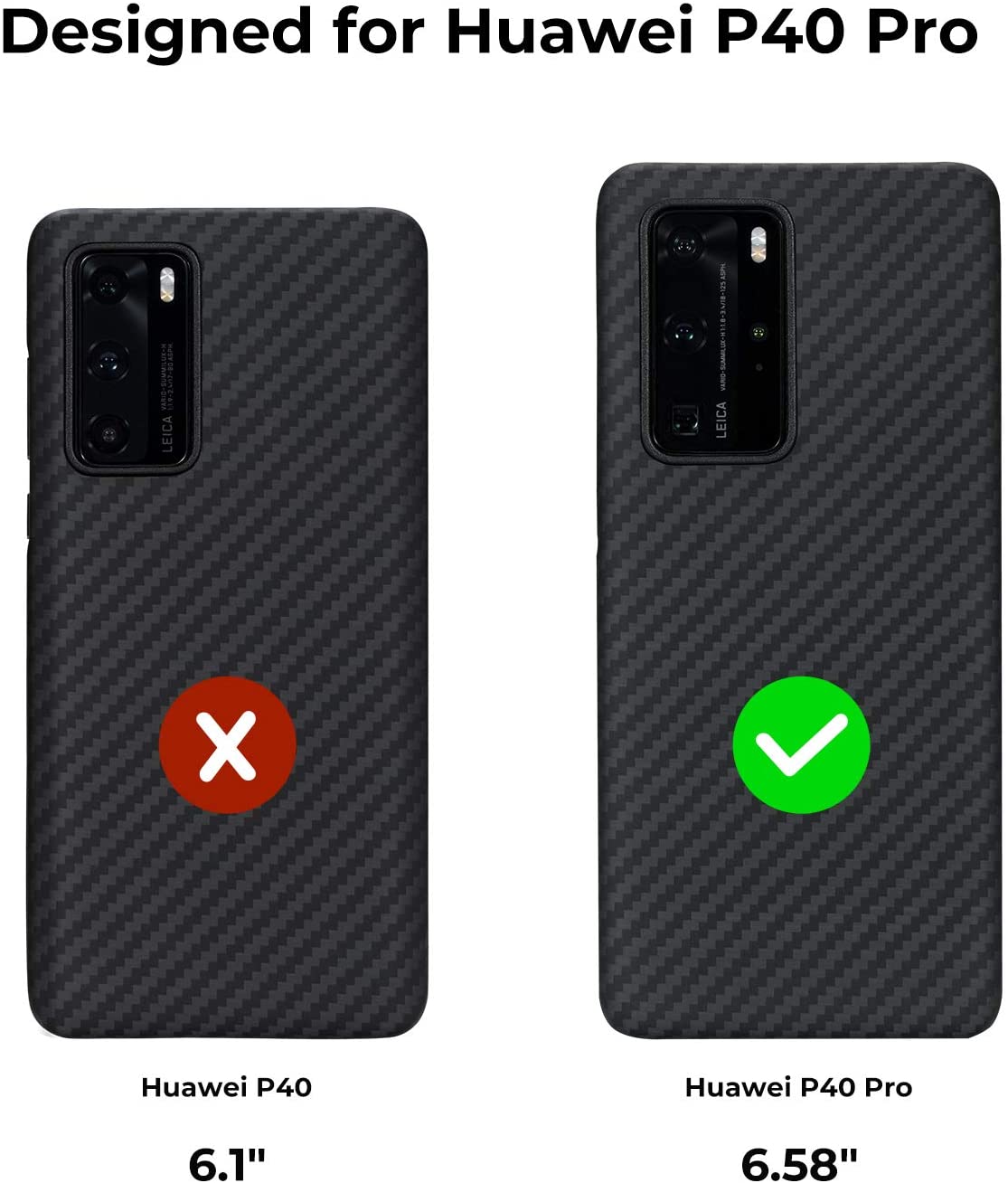 Pitaka Huawei P40 Pro MagEZ Case - Karbon