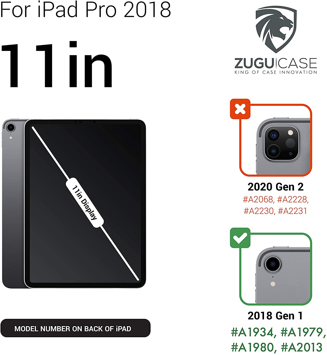 Zugu Case iPad Pro 11" 2018 Muse