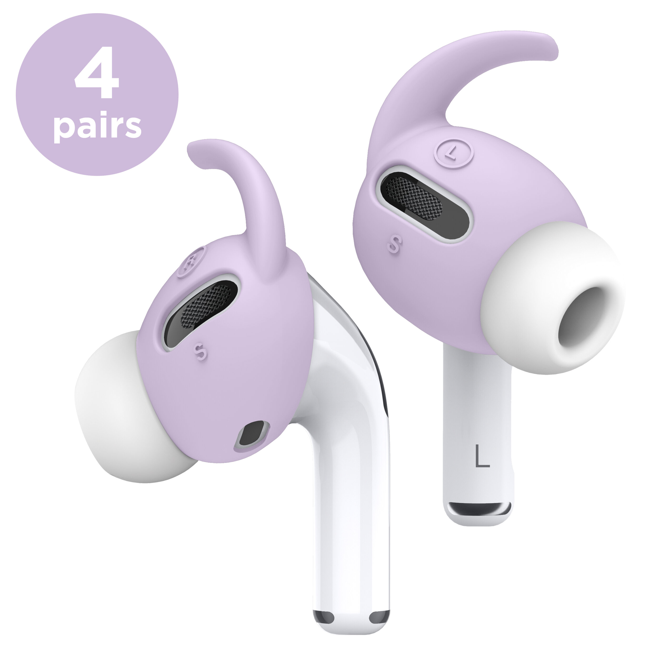 AirPods Pro Earbuds Hook Cover [4 Pairs: 2 Large + 2 Small]