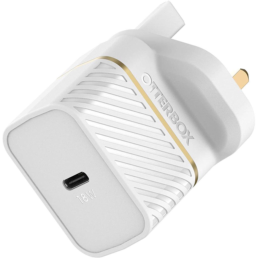 OtterBox UK Wall Charger Bundle USB C 18W USB-PD + CBL C-Lightning 1M