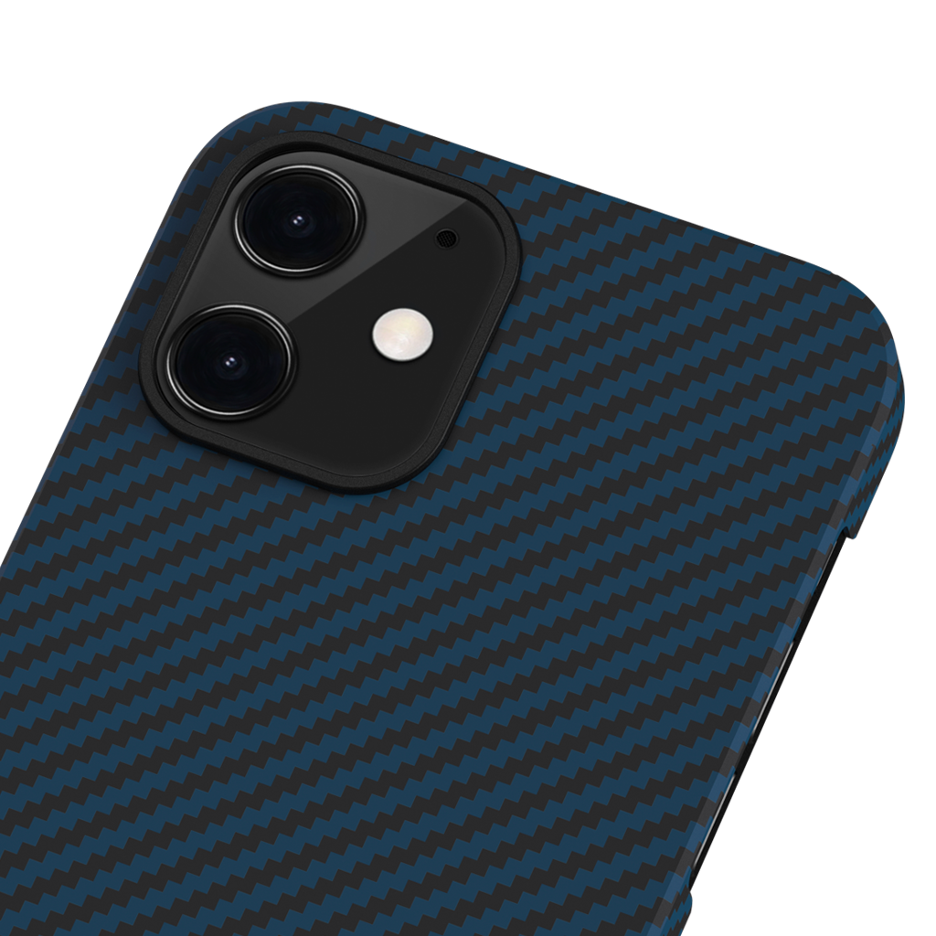 Pitaka iPhone 12 mini MagEZ Case - Black/Blue Twill 