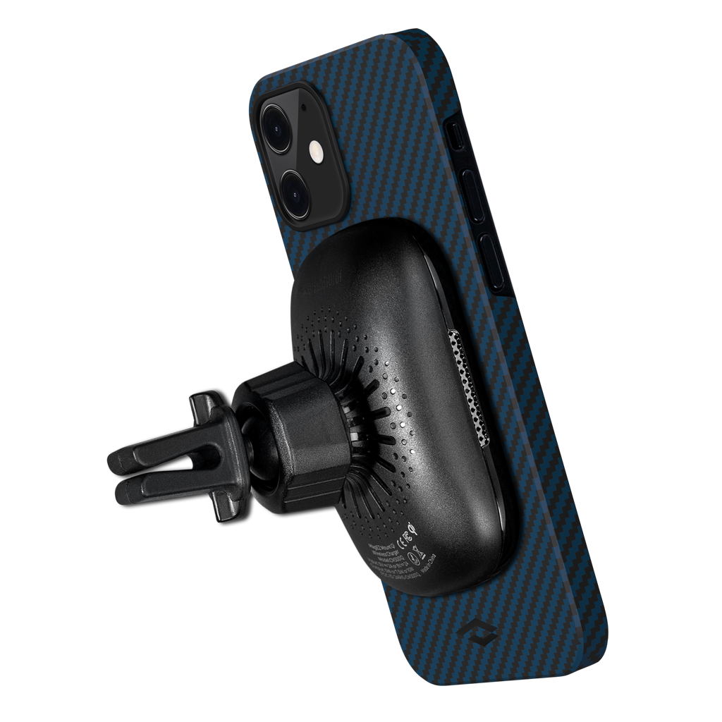 Pitaka iPhone 12 mini MagEZ Case - Black/Blue Twill 