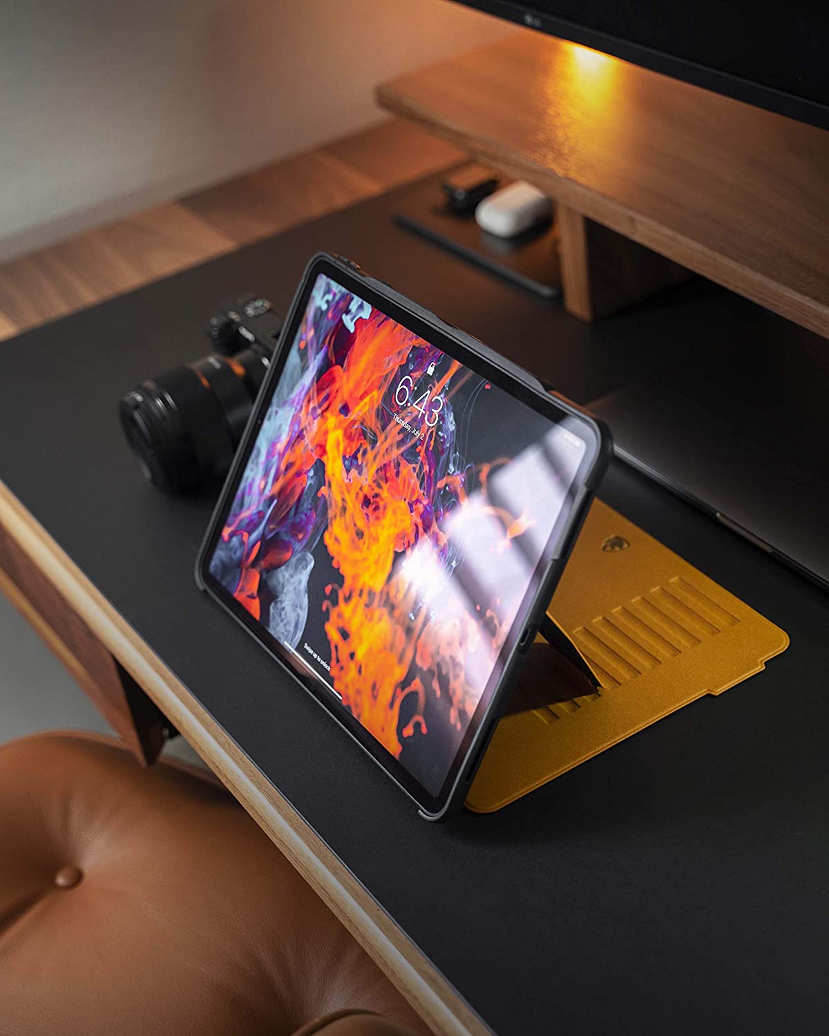 Zugu iPad Pro 12.9" 2020 4th Gen Alpha Case Leather Brown Vortek