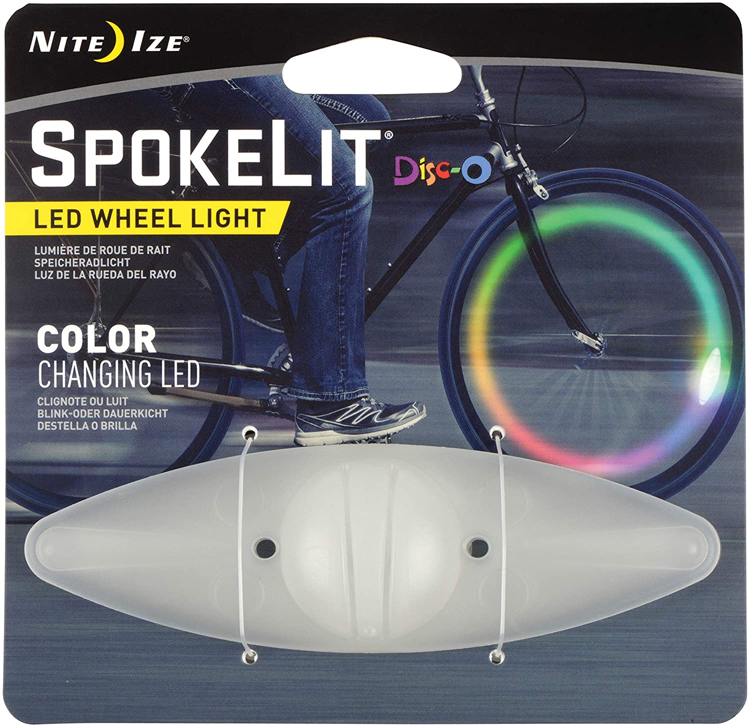 NiteIze SpokeLit® LED Wheel Light - Disc-O - 1 Pack