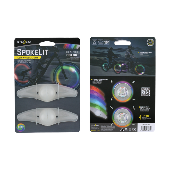 NiteIze SpokeLit® Wheel Light - 2 Pack - Disc-O Select™