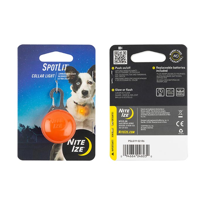 NiteIze SpotLit® Collar Light - Blue Plastic