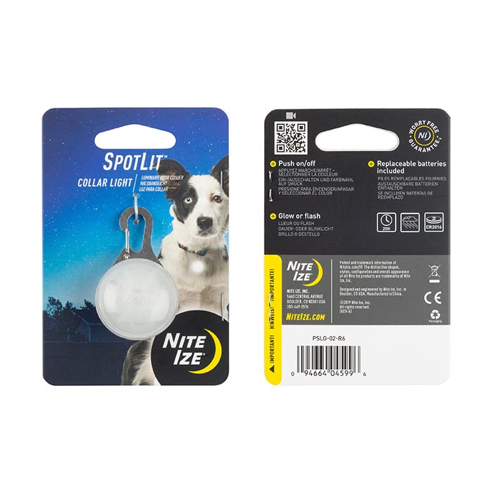 NiteIze SpotLit® Collar Light - Blue Plastic