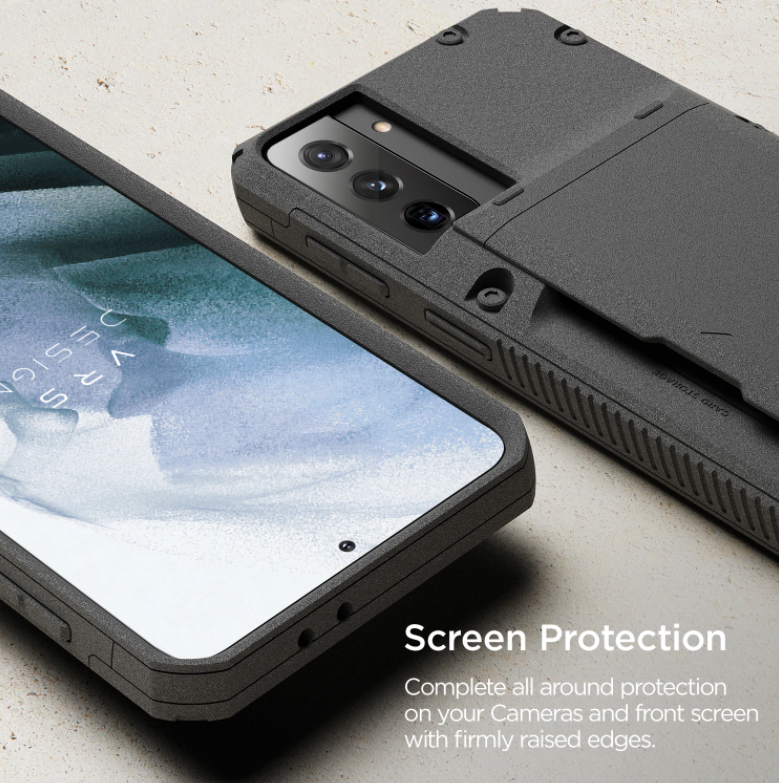 VRS Design Galaxy S21 Plus Damda Glide Pro Case - Sand Stone