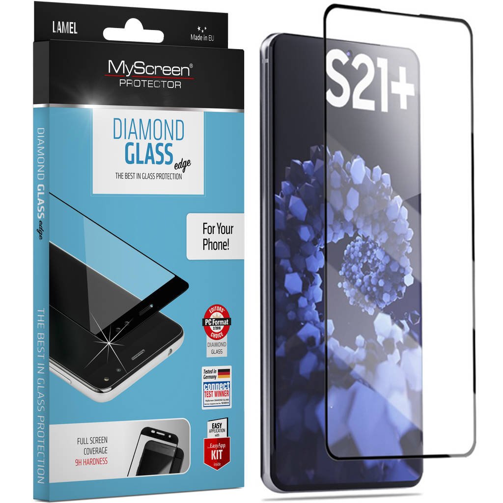 MyScreen DIAMOND GLASS edge Black-S21 Plus 