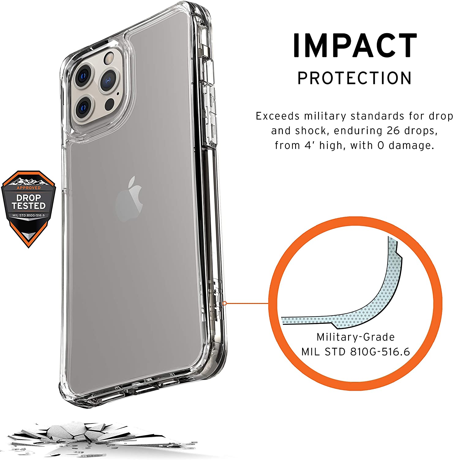 UAG iPhone 12 Pro Max Plyo Crystal Case - All Ice | Vortek