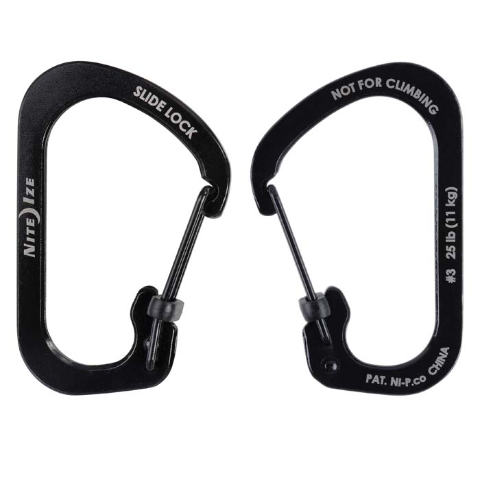 NiteIze Carabiner SlideLock #6 Black