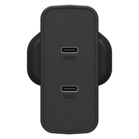 OtterBox UK Wall Charger 50W - 1X USB-C 30W + 1X USB-C 20W USB-PD