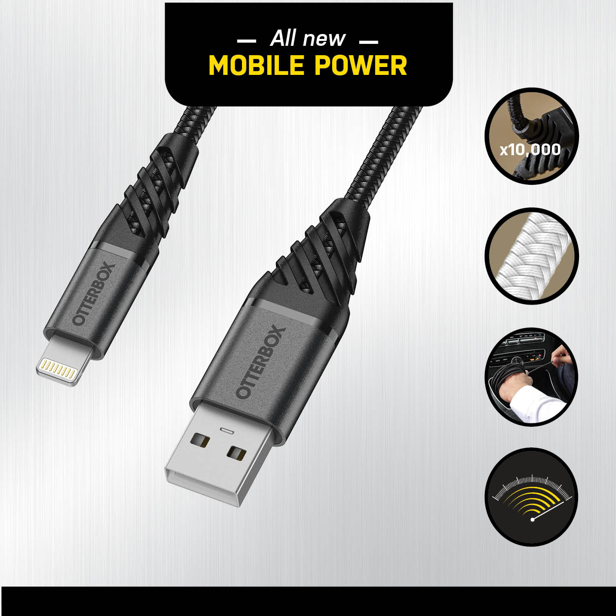 Otterbox Lightning to USB-A Cable - Premium 1 Meter