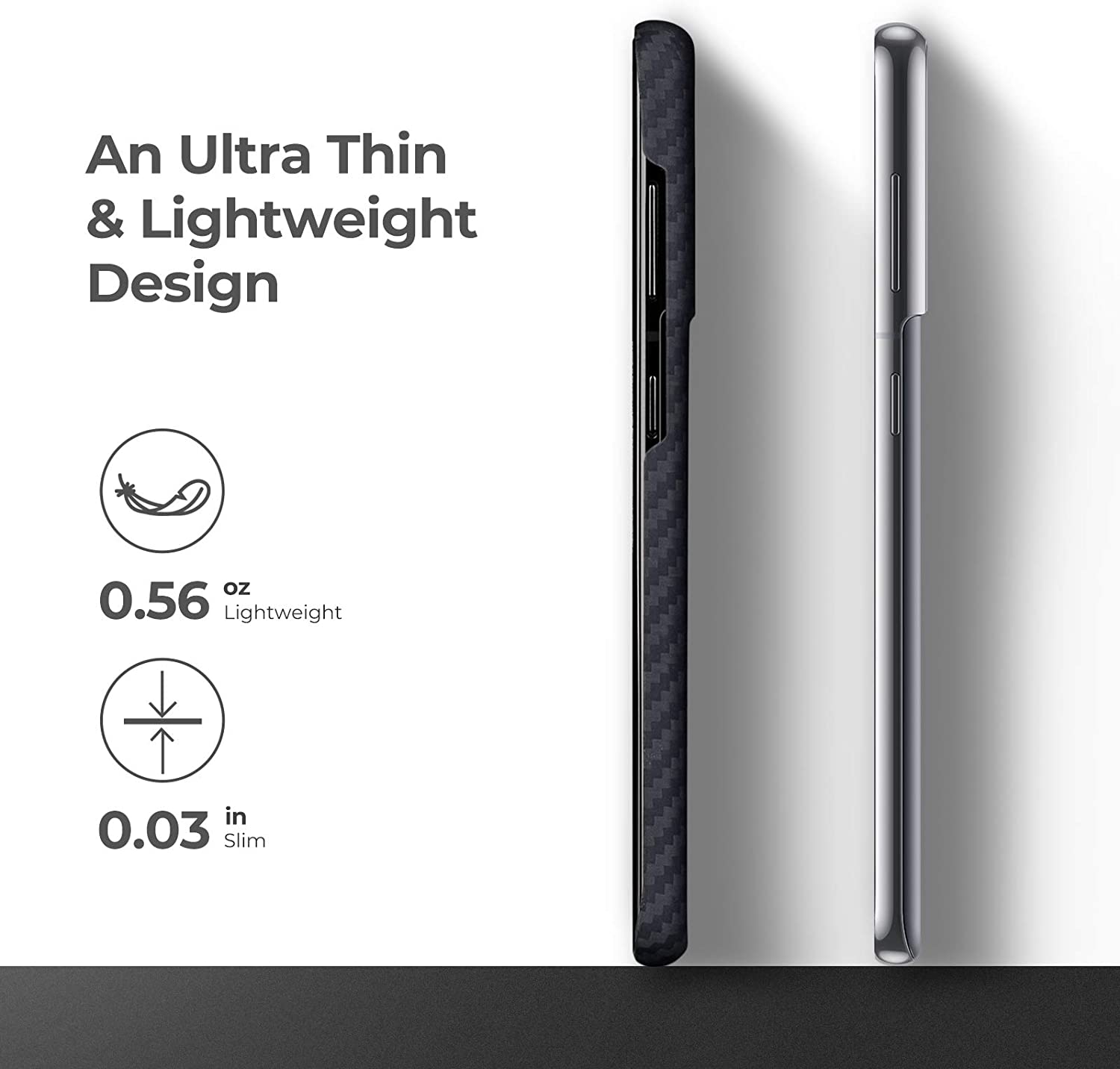 Pitaka Samsung Galaxy S21 Plus MagEz Case - Black/Grey Twill