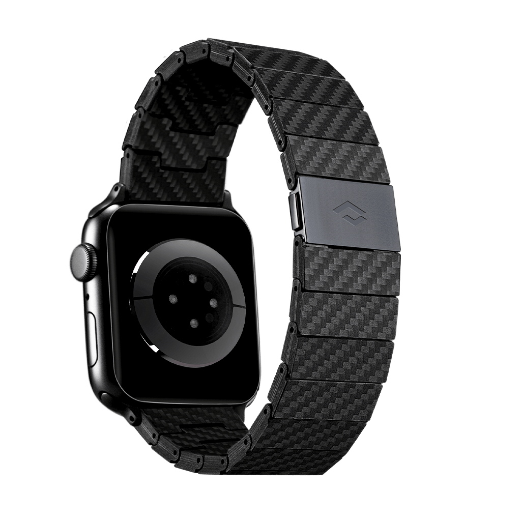 Pitaka Apple Watch 42/44mm Modern Link Bracelet Band - Carbon Fiber