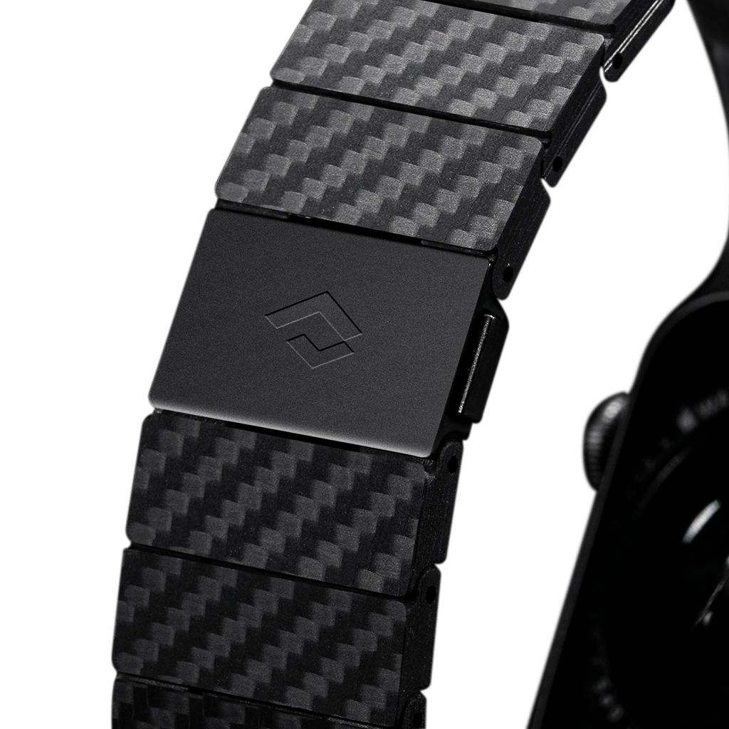 Pitaka Apple Watch 42/44mm Modern Link Bracelet Band - Carbon Fiber