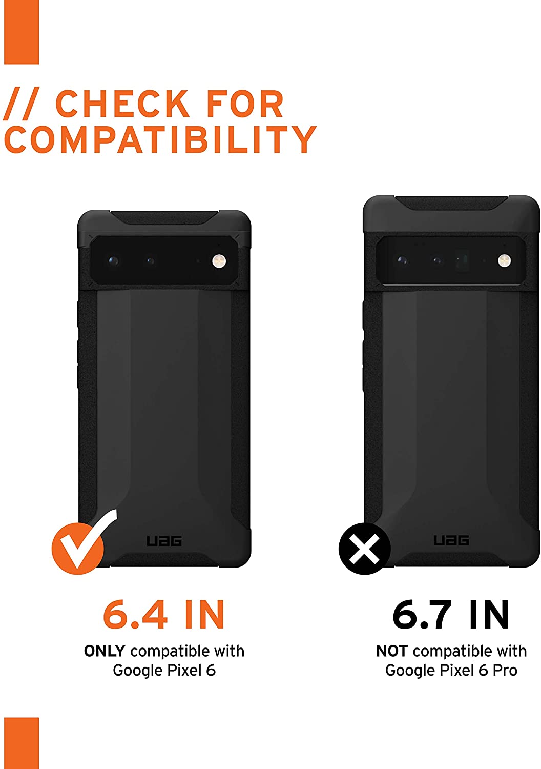 UAG Google Pixel 6 Scout - Black 