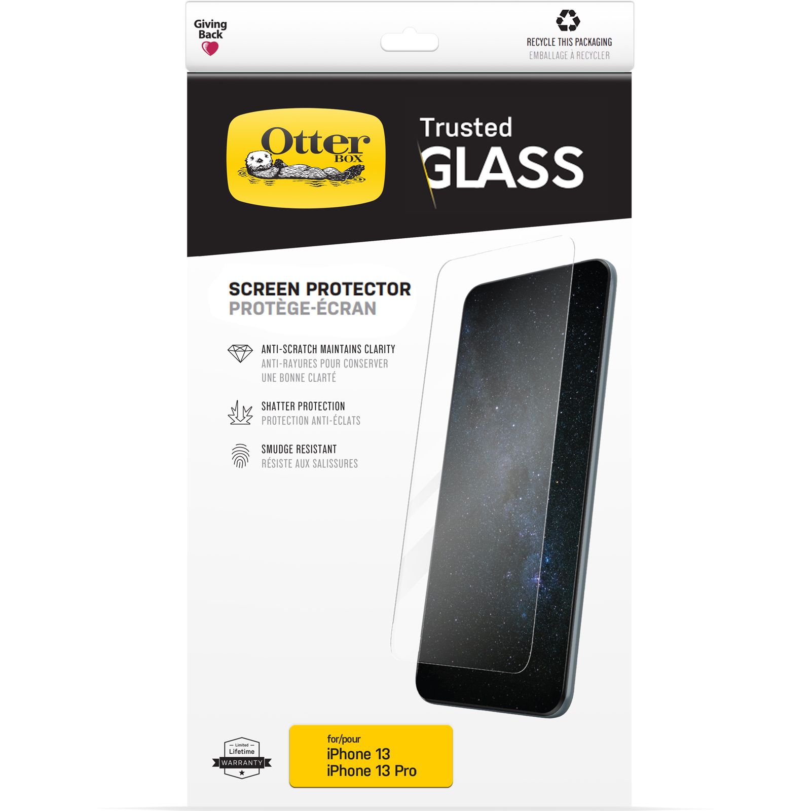 OtterBox iPhone 13 / 13 Pro Trusted Glass 