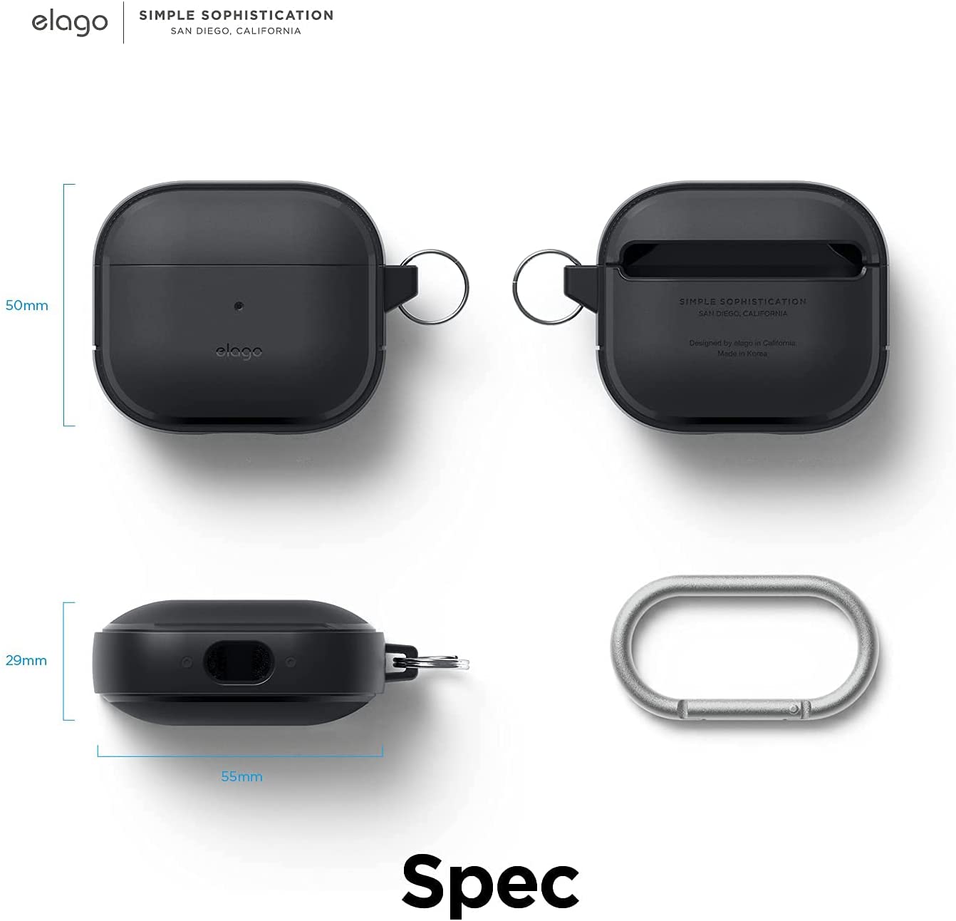 Elago AirPods 3 EDC Case - Black		 		