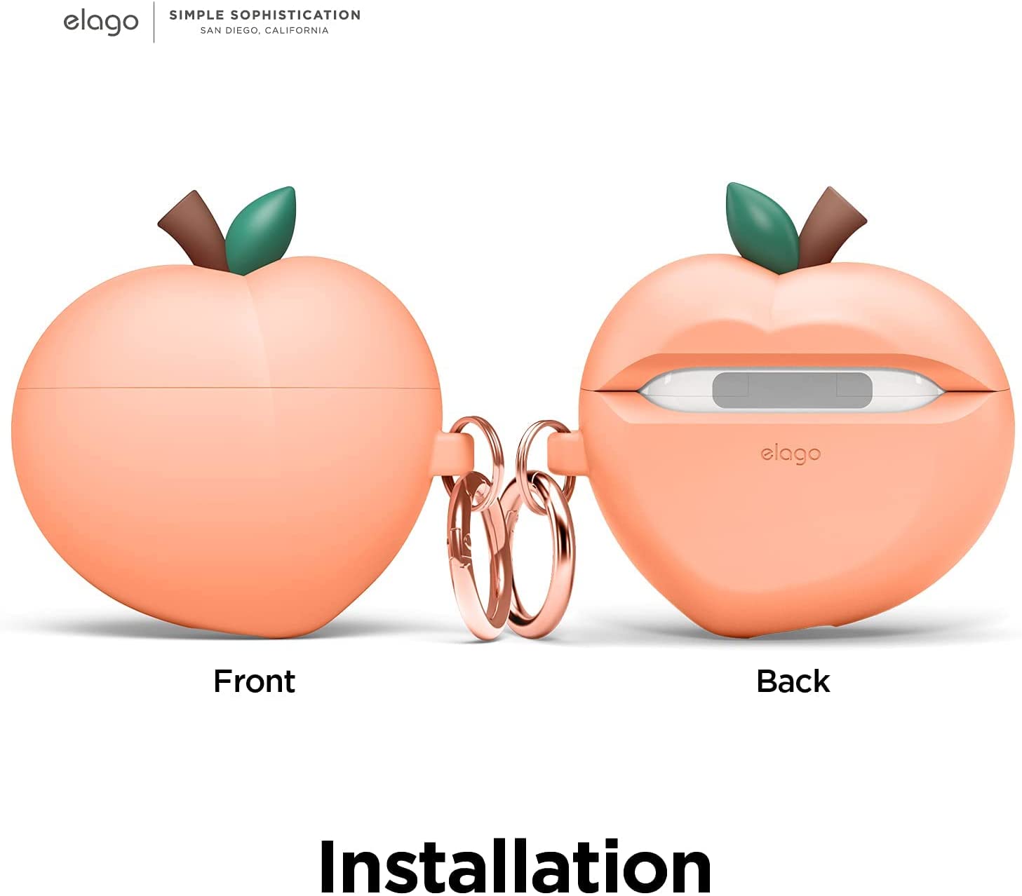 Elago AirPods 3 Peach Case - Peach		 		