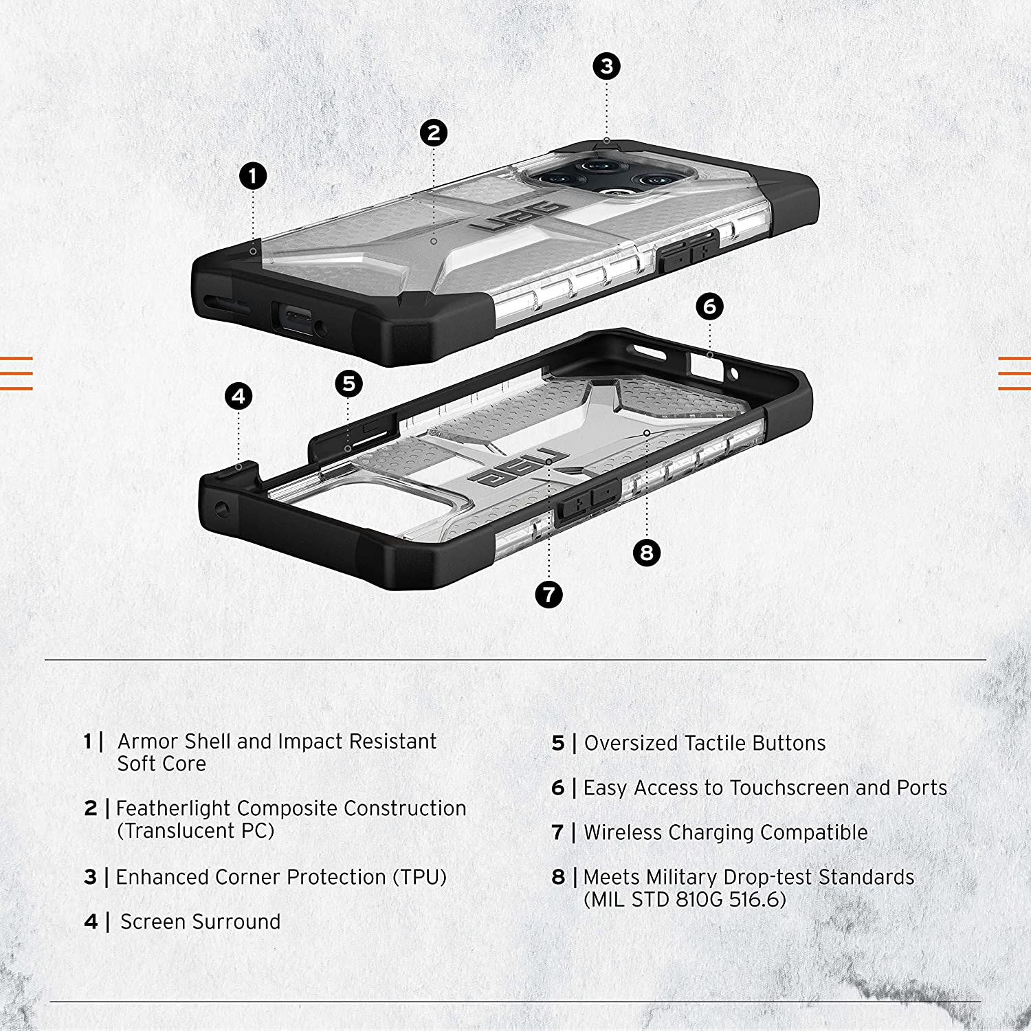 UAG OnePlus 10 Pro Plasma Case - Ice