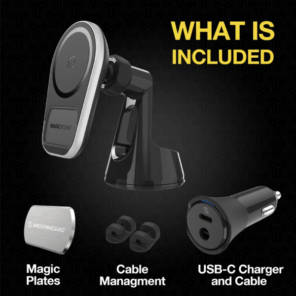 Scosche MagicMount™ Pro Charge5 Window/Dash