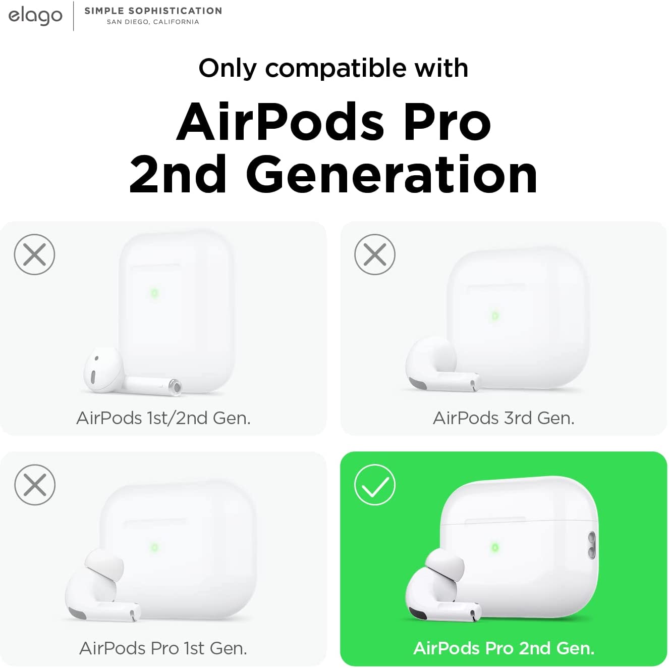 Elago AirPods Pro 1&2 Clear Hang Case - Transparent