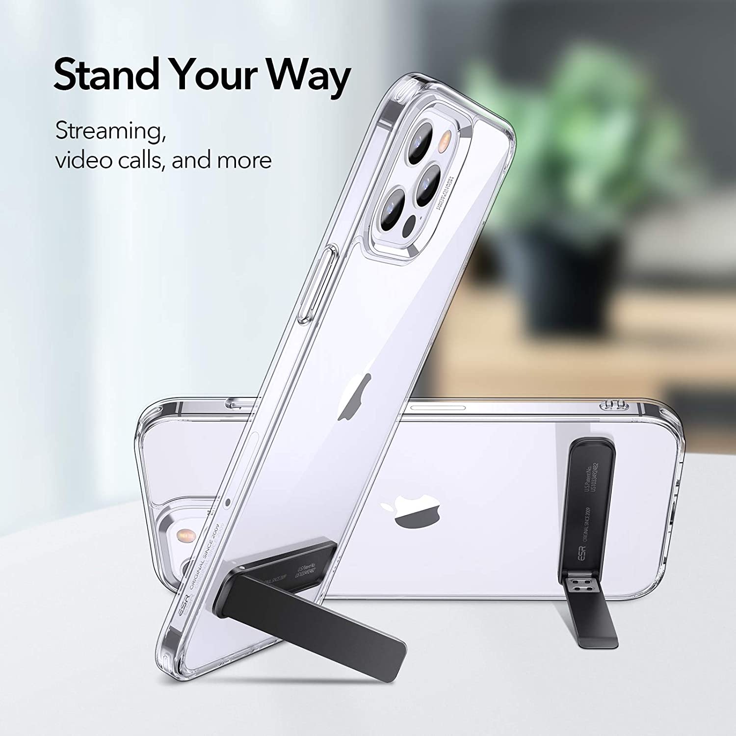 ESR Boost Phone Kickstand, Vertical and Horizontal Stand, Adjustable Angle [Aluminium Alloy] 