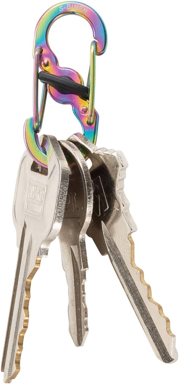 NiteIze KeyRing Locker™ S-Biner® Stainless Steel - Spectrum