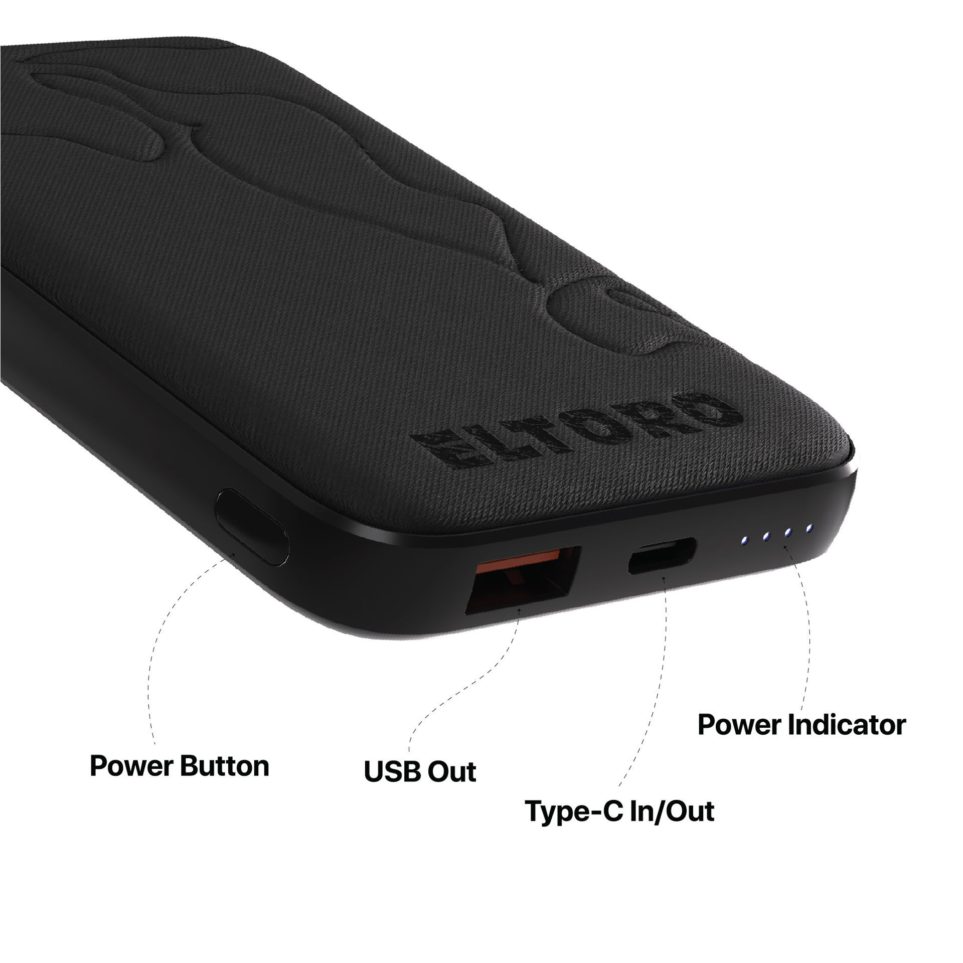 Eltoro Charge Mate Power Bank 10000mAh 20W - Black