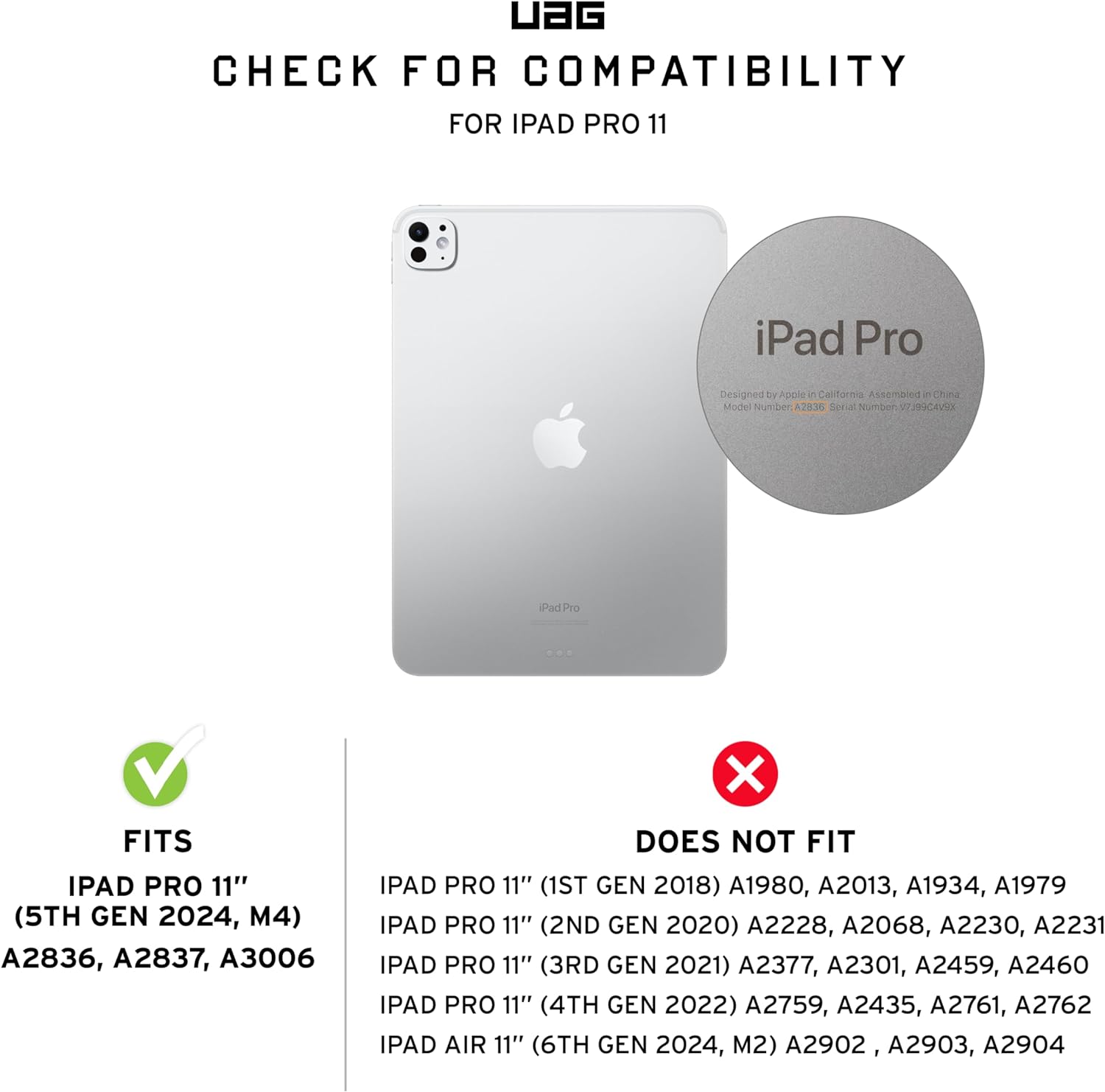 UAG iPad Pro 11" (2024) Screen Protector Glass Sheild