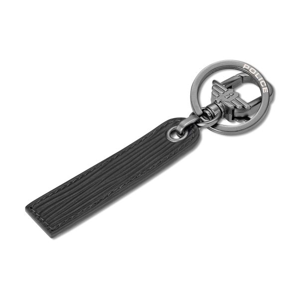Police ENZO Mens Leather W/Wings Doghook