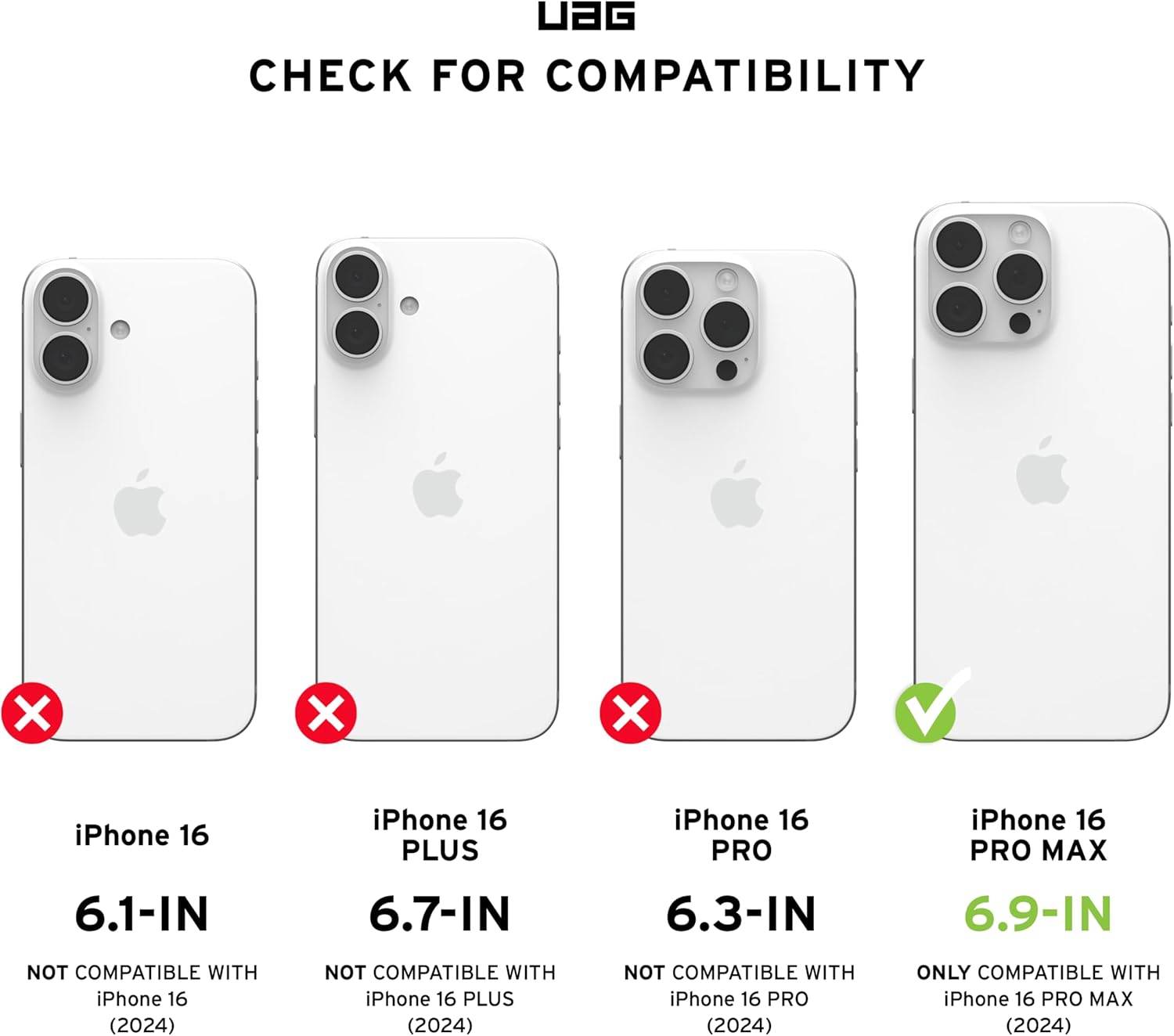 UAG iPhone 16 Pro Max Magsafe Pathfinder Clear Case - Ash / Black Stand
